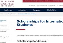 fairleigh dickinson scholarships for international students
