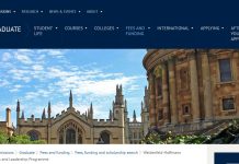 Weidenfeld Hoffmann Scholarships 2025 at the University of Oxford, Fully Funded Weidenfeld Hoffmann Scholarships 2025
