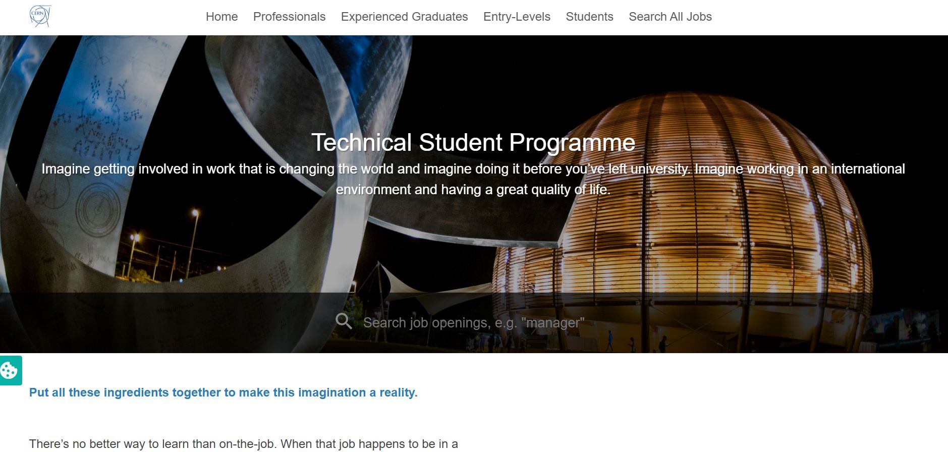 CERN Technical Student Program 2025 in Switzerland CERN Technical Student Program 2025 in Switzerland