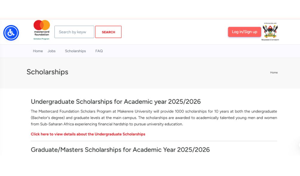 Mastercard Foundation Scholarship 2025 at Makerere University Mastercard Foundation Scholarship 2025