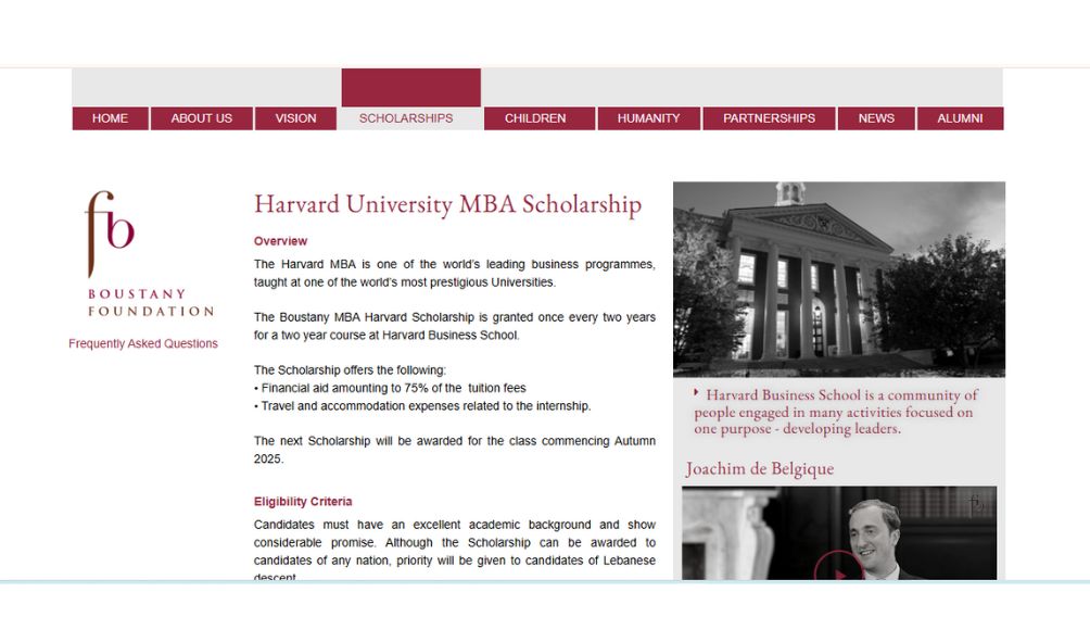 Harvard University MBA Scholarship 2025 in the USA (Fully Funded) Harvard University MBA Scholarship 2025