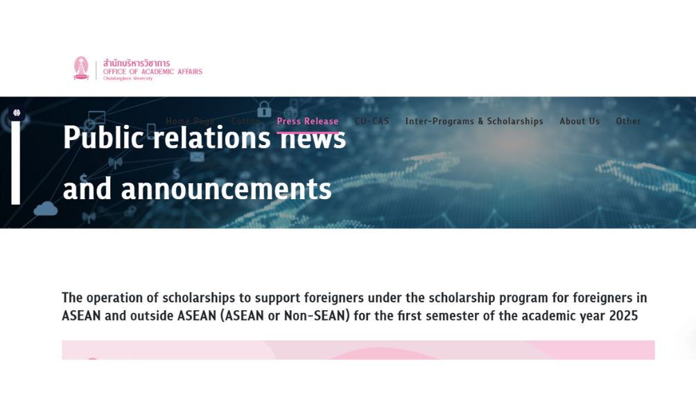 Chulalongkorn University Scholarships 2025 in Thailand (Fully Funded) Chulalongkorn University Scholarships 2025