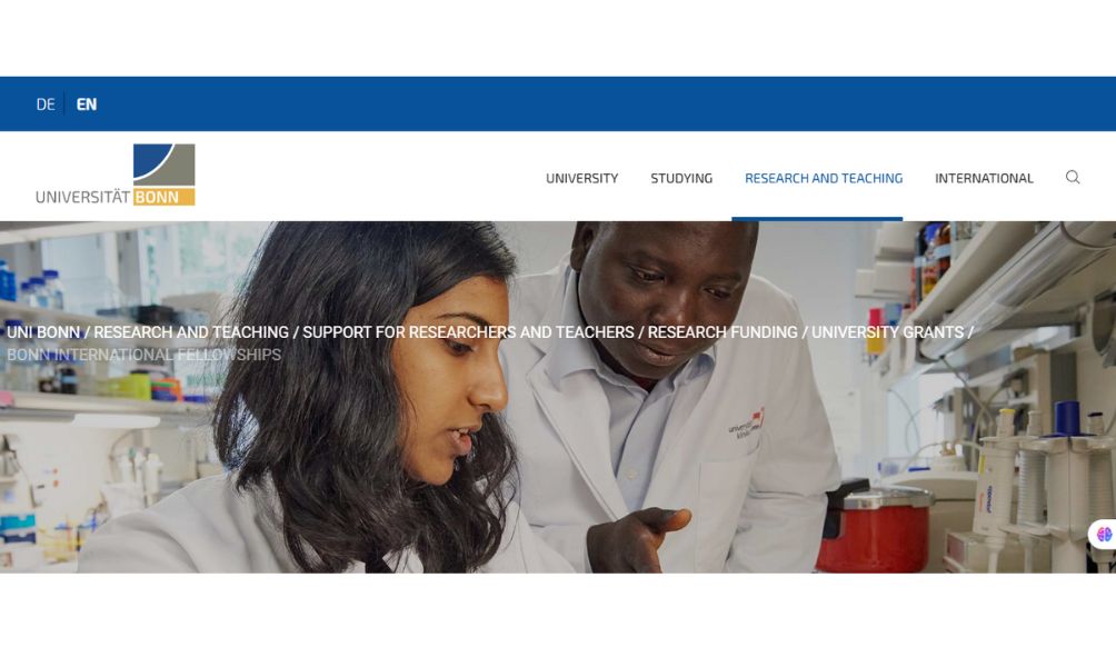 Bonn International Fellowships