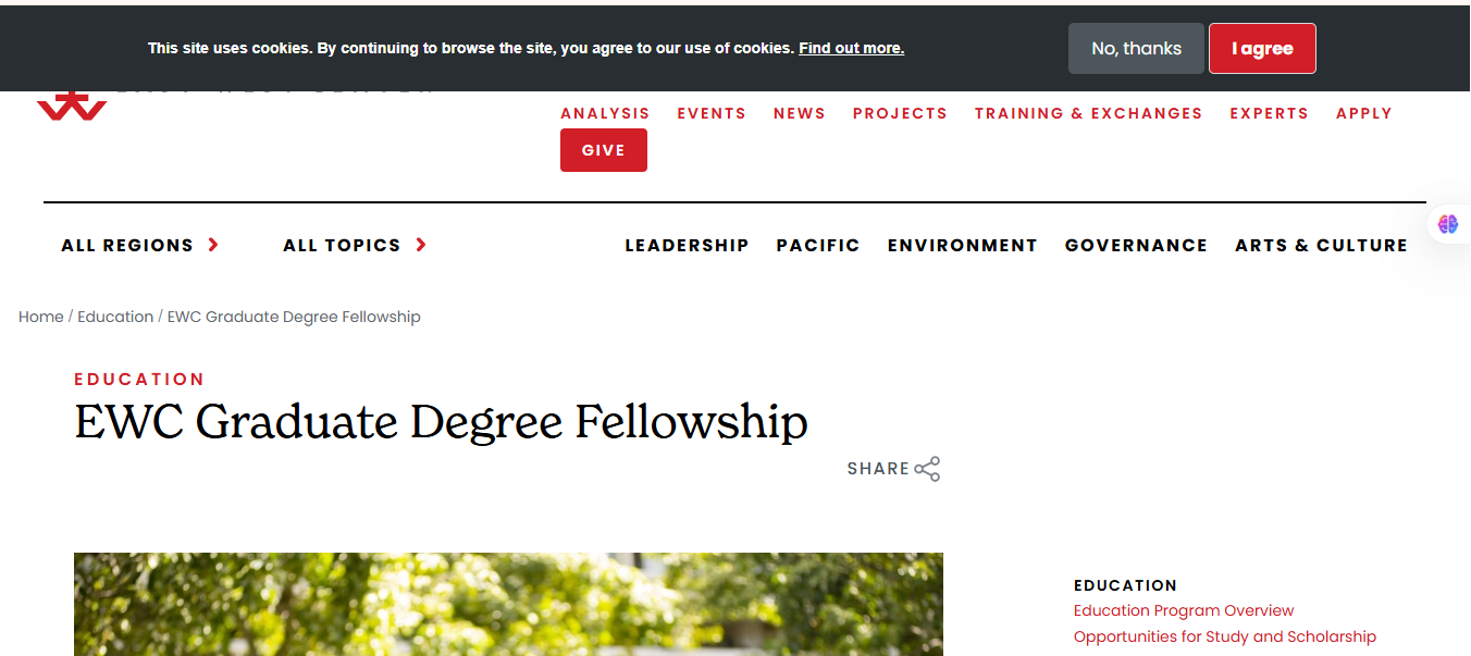 EWC Graduate Degree Fellowship
