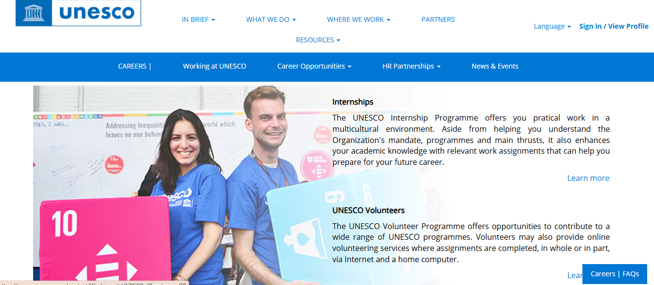 UNESCO Internship Program