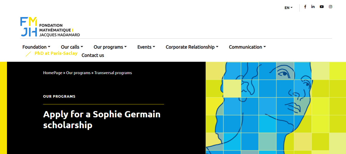 Sophie Germain Scholarship 2026