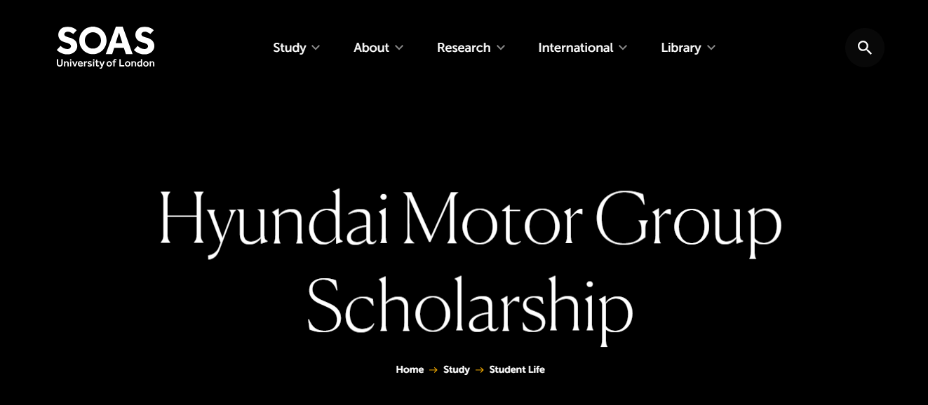 Hyundai Motor Group Scholarship 2026 in the United Kingdom Hyundai Motor Group Scholarship