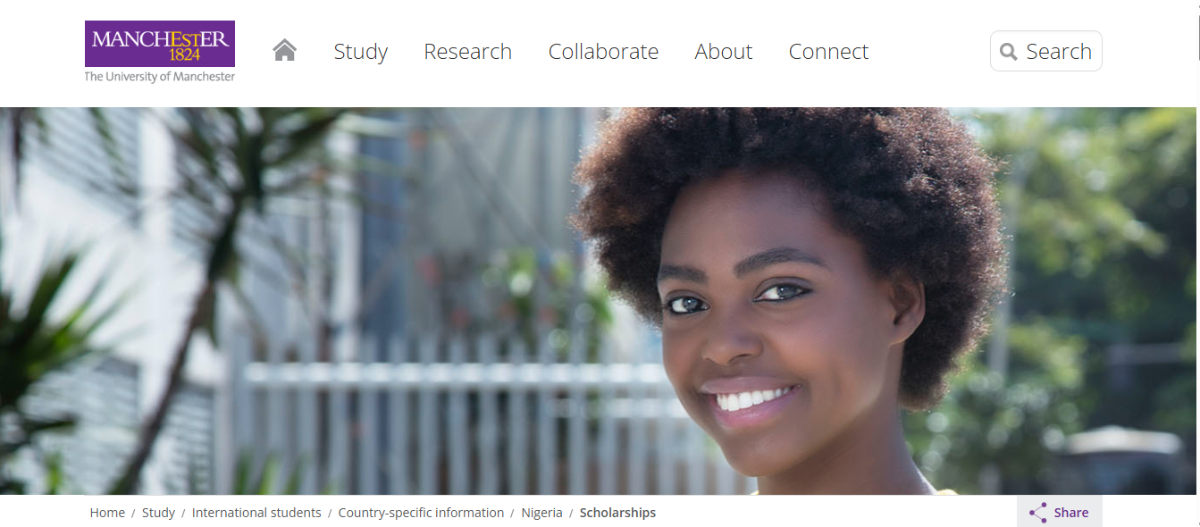 University of Manchester Global Futures Scholarships