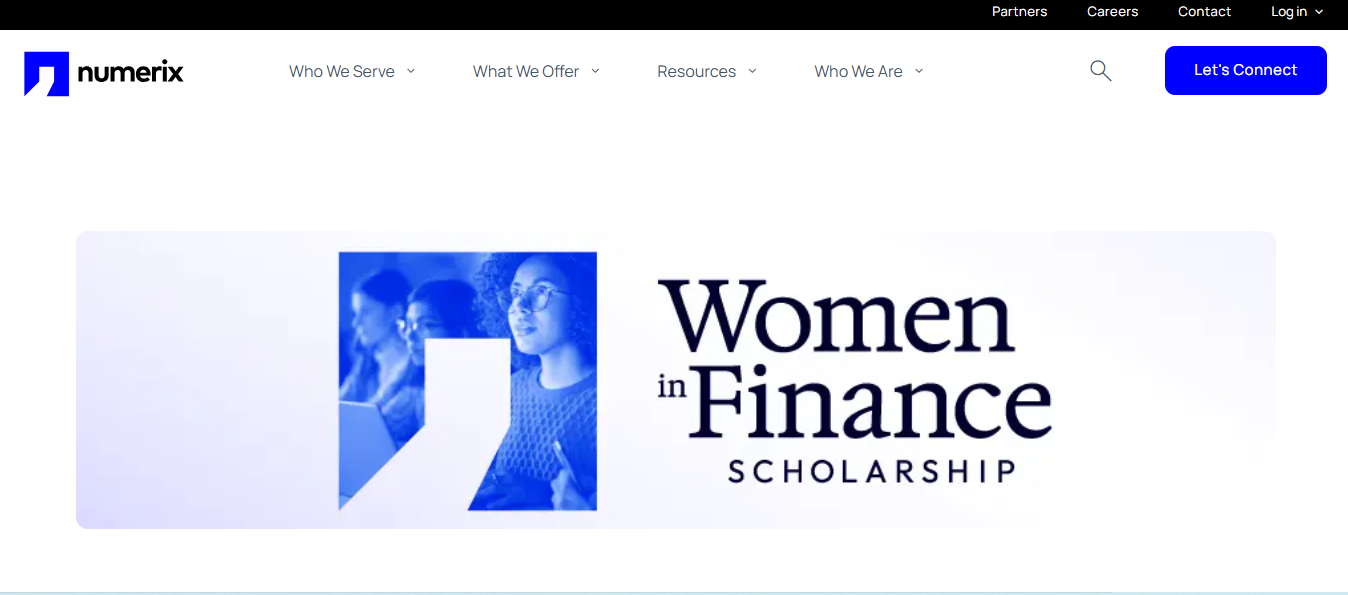 Numerix Women in Finance Scholarship 2026: Empowering the Next Generation of Female Finance Leaders Numerix Women in Finance Scholarship 2026