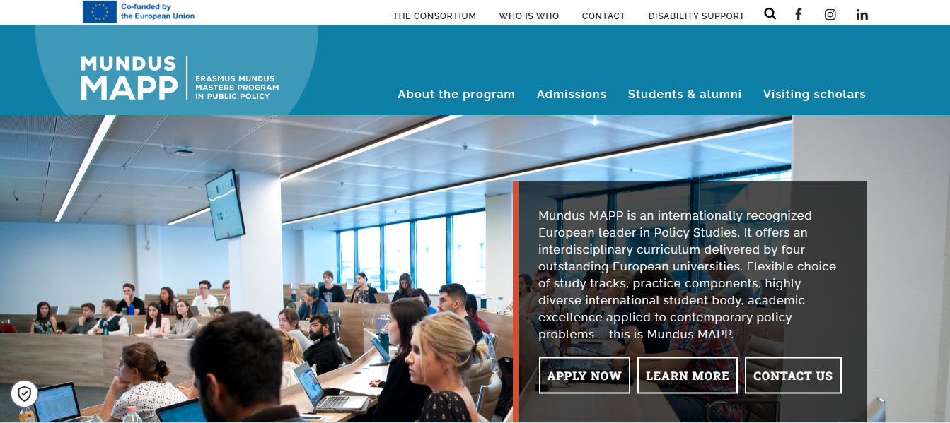 Mundus MAPP EMJM Scholarship