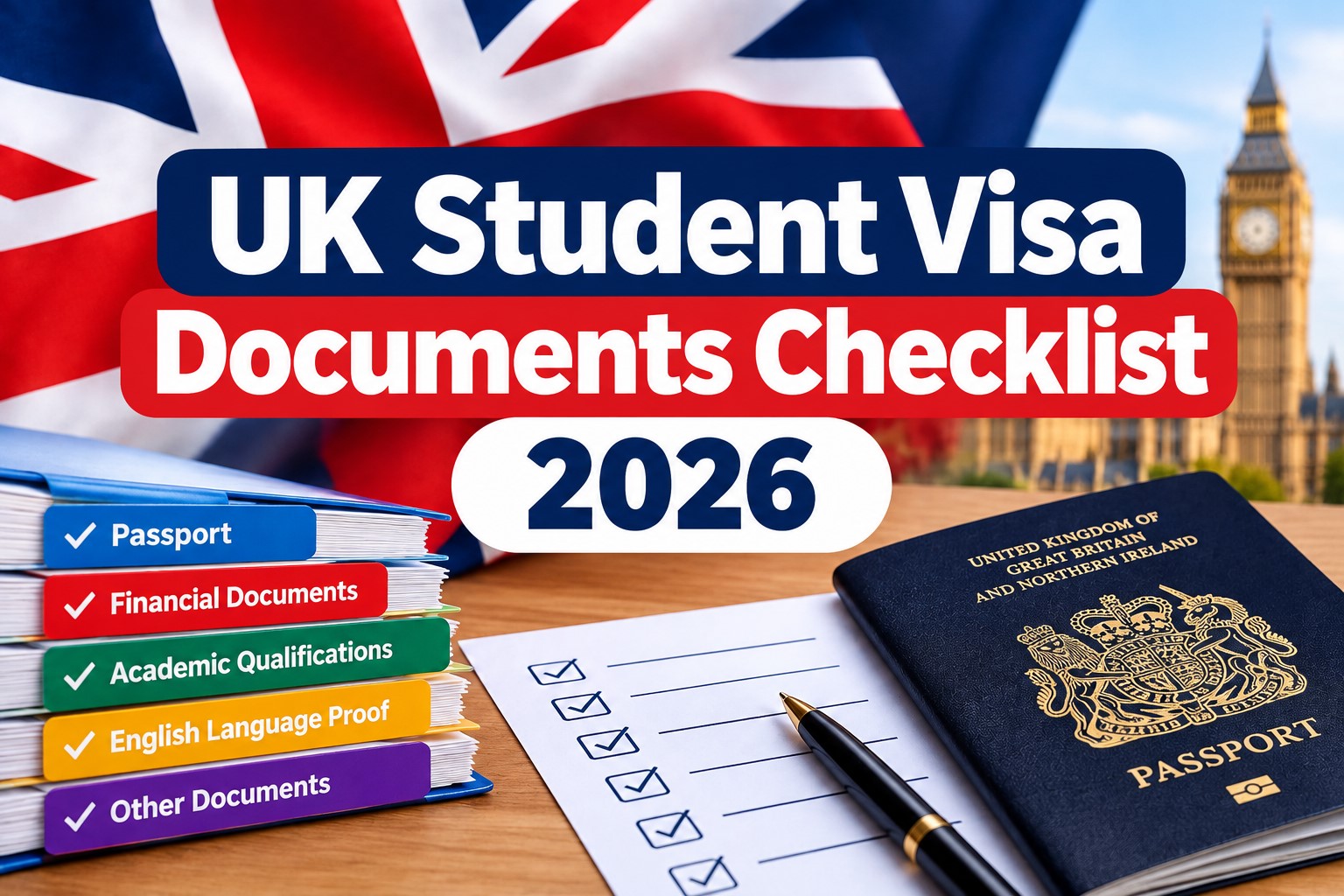 UK Student Visa Documents Checklist 2026: Complete Guide for International Students UK Student Visa Documents Checklist 2026