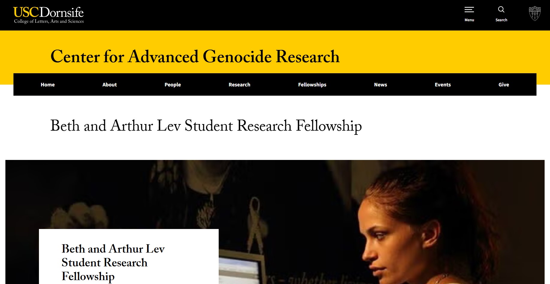 Beth and Arthur Lev Student Research Fellowship 2027
