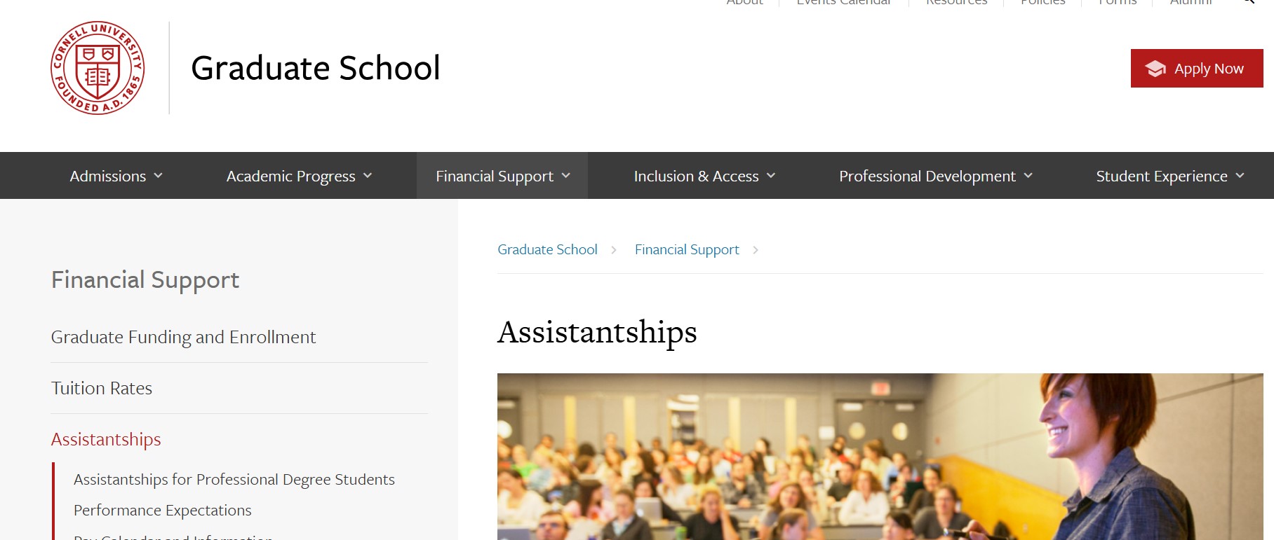 Cornell University Graduate Assistantships 2026