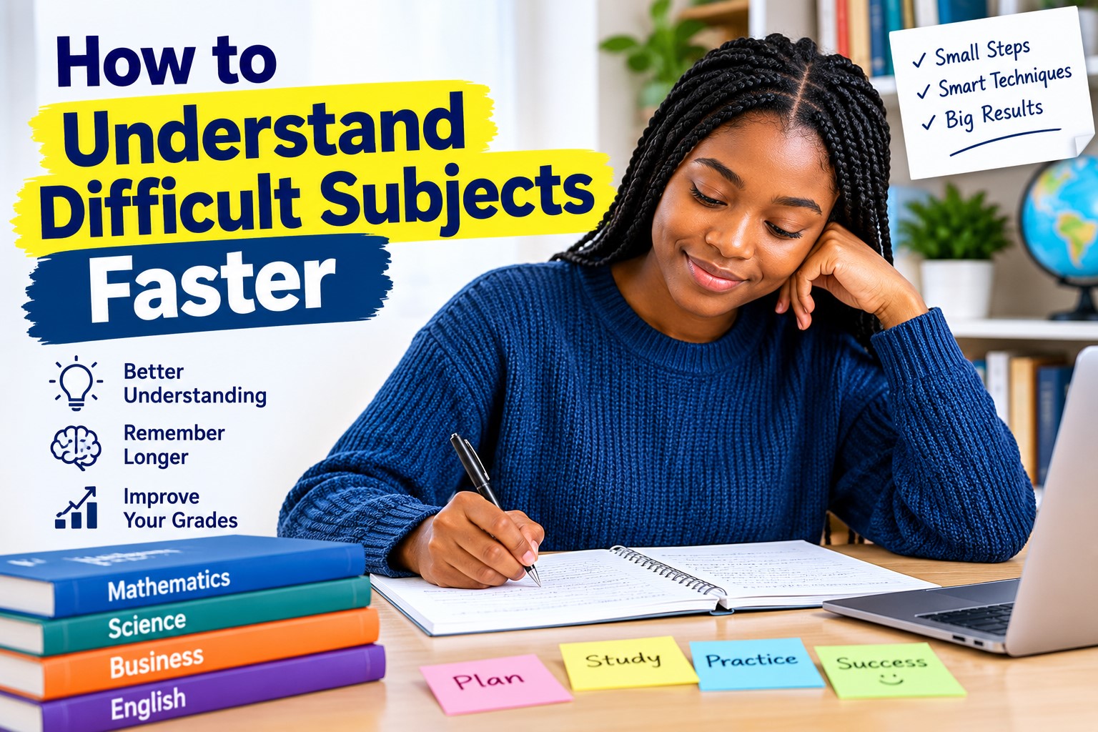 How to Understand Difficult Subjects Faster