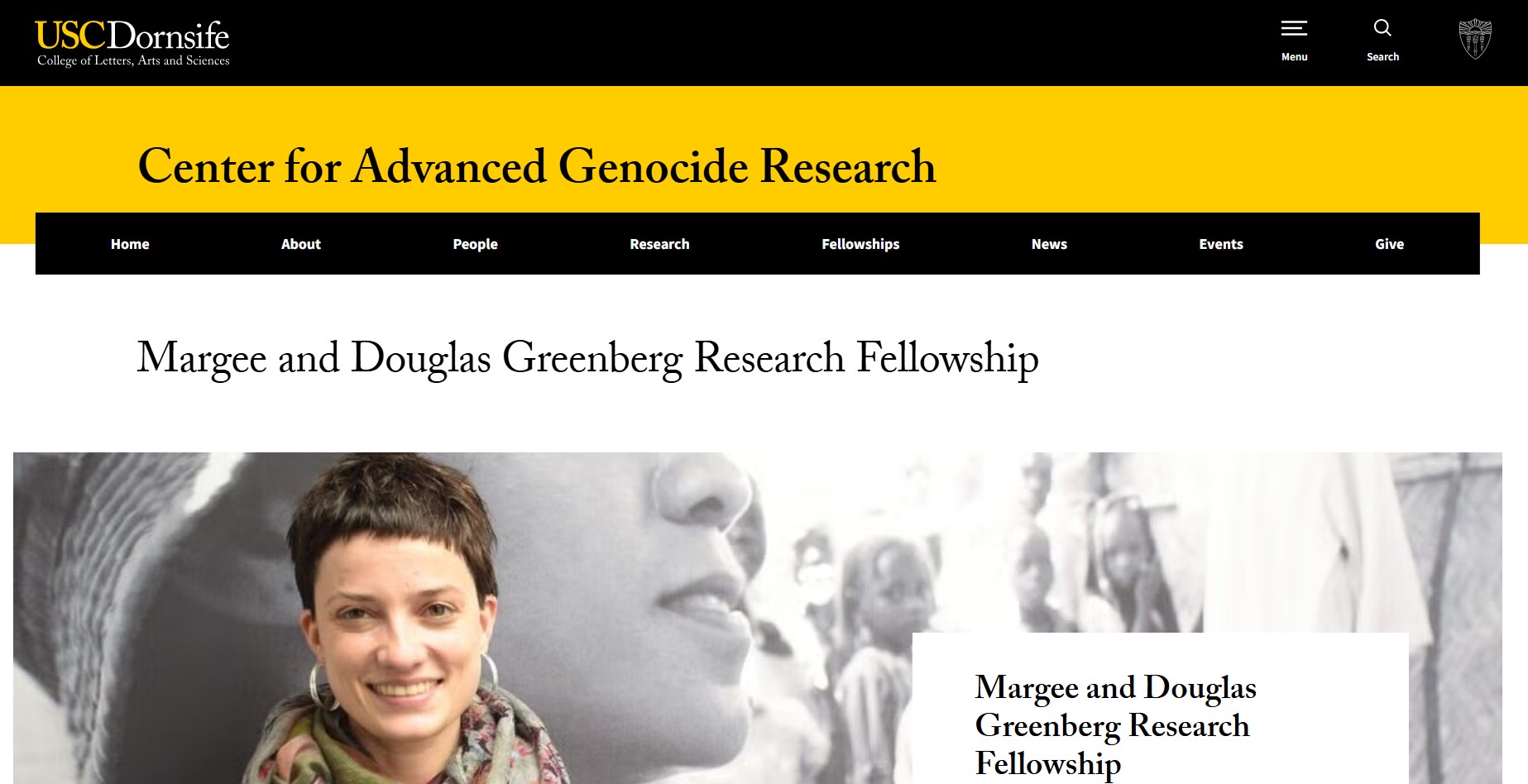 Margee and Douglas Greenberg Research Fellowship 2027-2028
