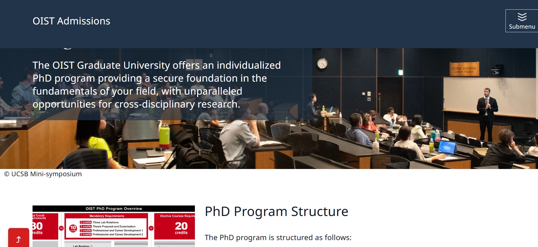 OIST PhD Program 2027 in Japan