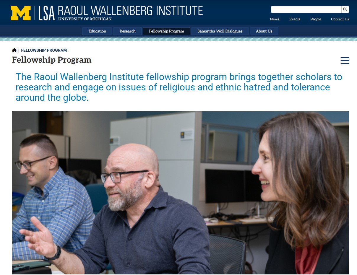 Raoul Wallenberg Institute Fellowship Program 2027-2028