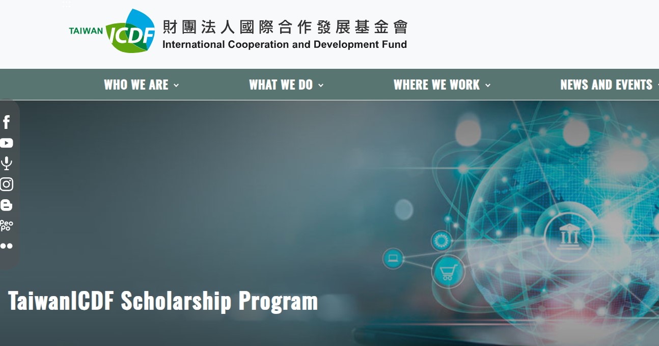 TaiwanICDF Scholarship 2027 in Taiwan