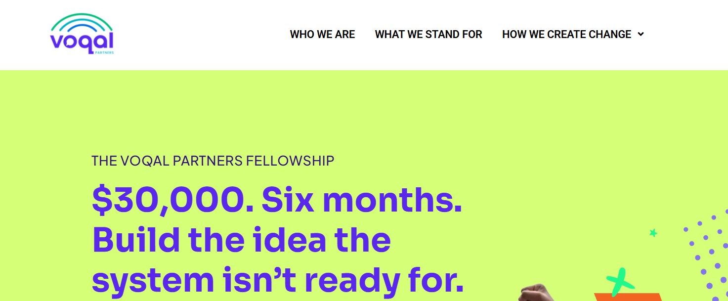 Voqal Partners Fellowship 2027