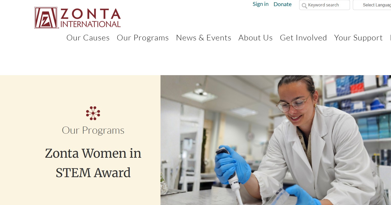 Zonta Women in STEM Award 2027