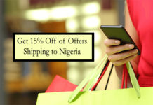 Get 15% Off of Offers Shipping to Nigeria