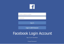 Facebook Login Account