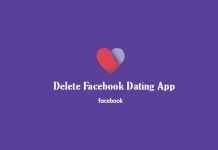 Delete Facebook Dating App