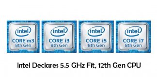 Intel Declares 5.5 GHz Fit, 12th Gen CPU