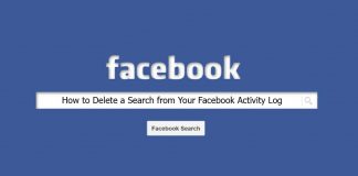 How to Delete a Search from Your Facebook Activity Log