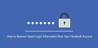 How to Remove Saved Login Information from Your Facebook Account
