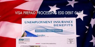 Visa Prepaid Processing EDD Debit Card