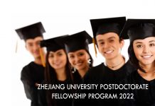 Zhejiang University Postdoctorate Fellowship Program 2022