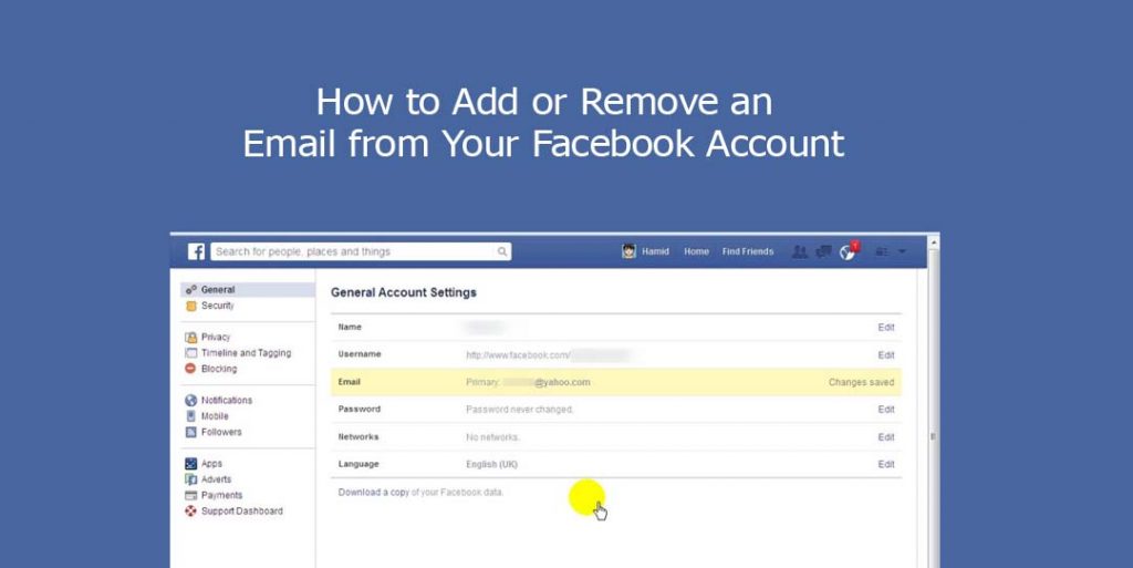 How to Add or Remove an Email from Your Facebook Account
