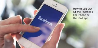 How to Log Out Of the Facebook For iPhone or the iPad app