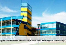 Shanghai Government Scholarship 2022/2023 At Donghua University China