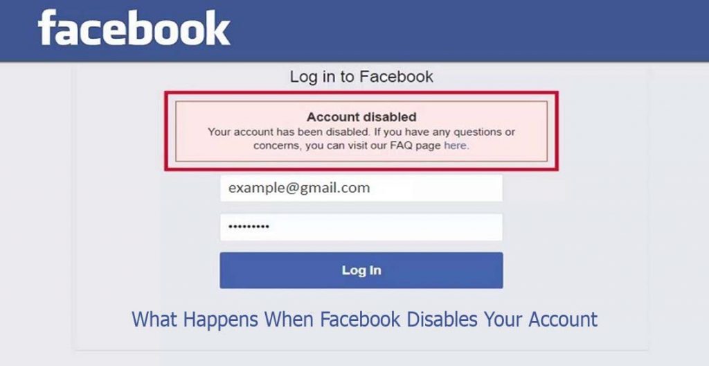 What Happens When Facebook Disables Your Account