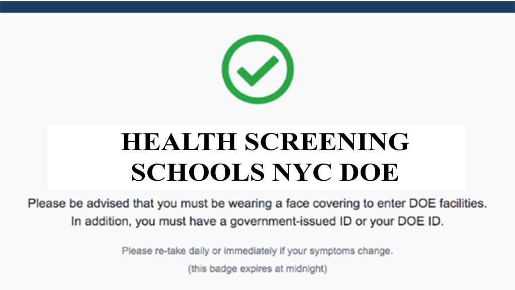 Health Screening Schools NYC Doe