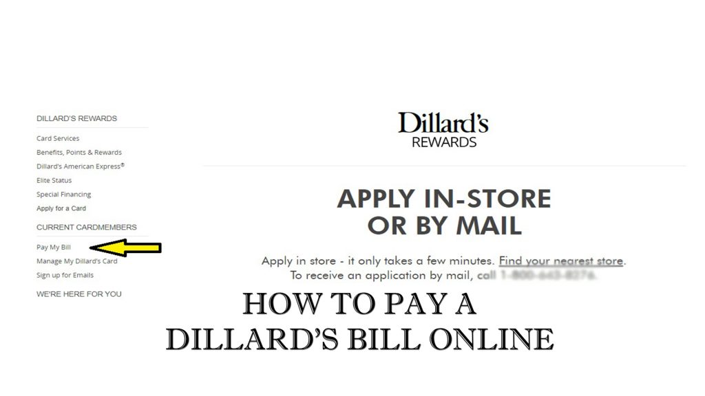 How to Pay a Dillard’s Bill Online