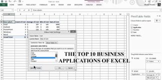 The Top 10 Business Applications of Excel