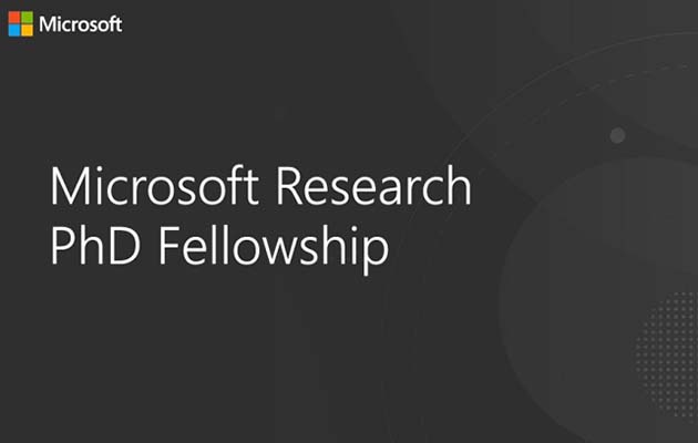 Microsoft Research PhD Fellowship 2022 intake For Europe, Middle East and Africa