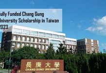 Fully Funded Chang Gung University Scholarship in Taiwan 2023