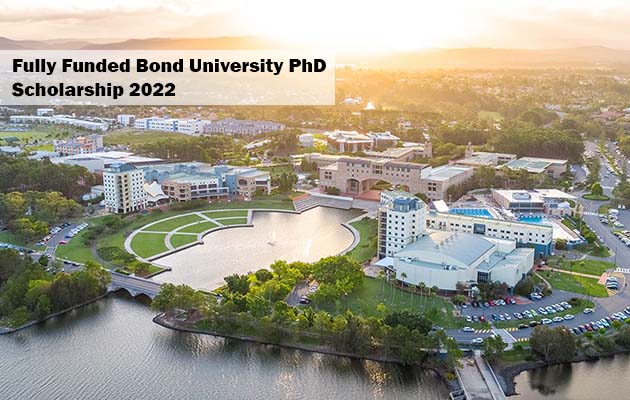 Fully Funded Bond University PhD Scholarship 2022