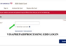 Visaprepaidprocessing EDD Login