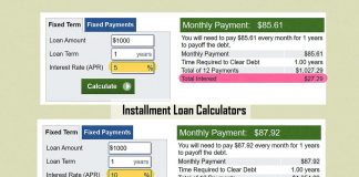 Installment Loan Calculators