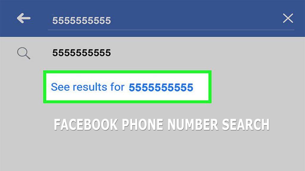 Facebook Phone Number Search 2022