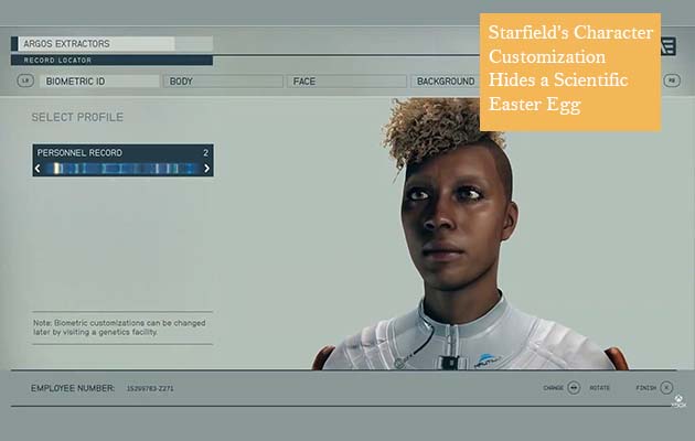 Starfield's Character Customization Hides a Scientific Easter Egg