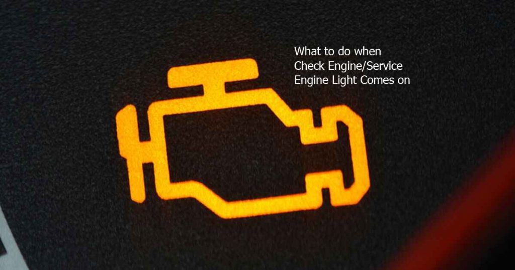 What to do when Check Engine/Service Engine Light Comes on