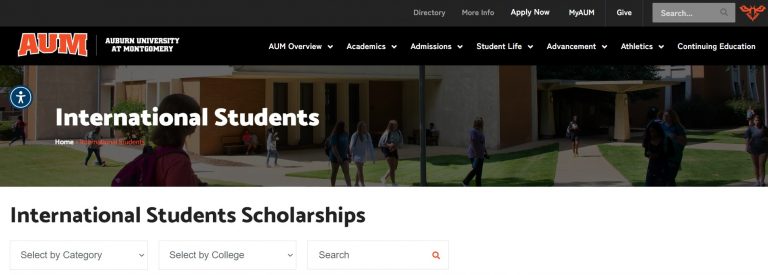 Auburn University Scholarships For International Students 2024-25