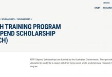 Central Queensland University RTP Scholarship