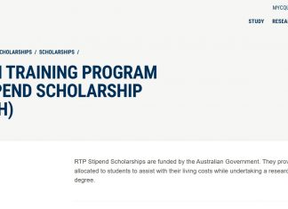 Central Queensland University RTP Scholarship